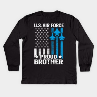 Proud Brother US Air Force Kids Long Sleeve T-Shirt